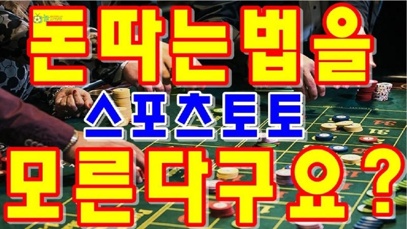 스포츠토토 돈따는법