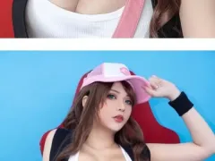 다리 벌린 포켓몬 트레이너 코스프레